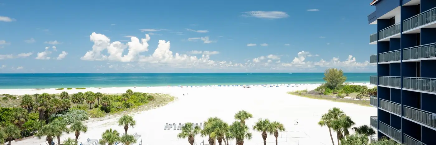 Gulf view from the resort
